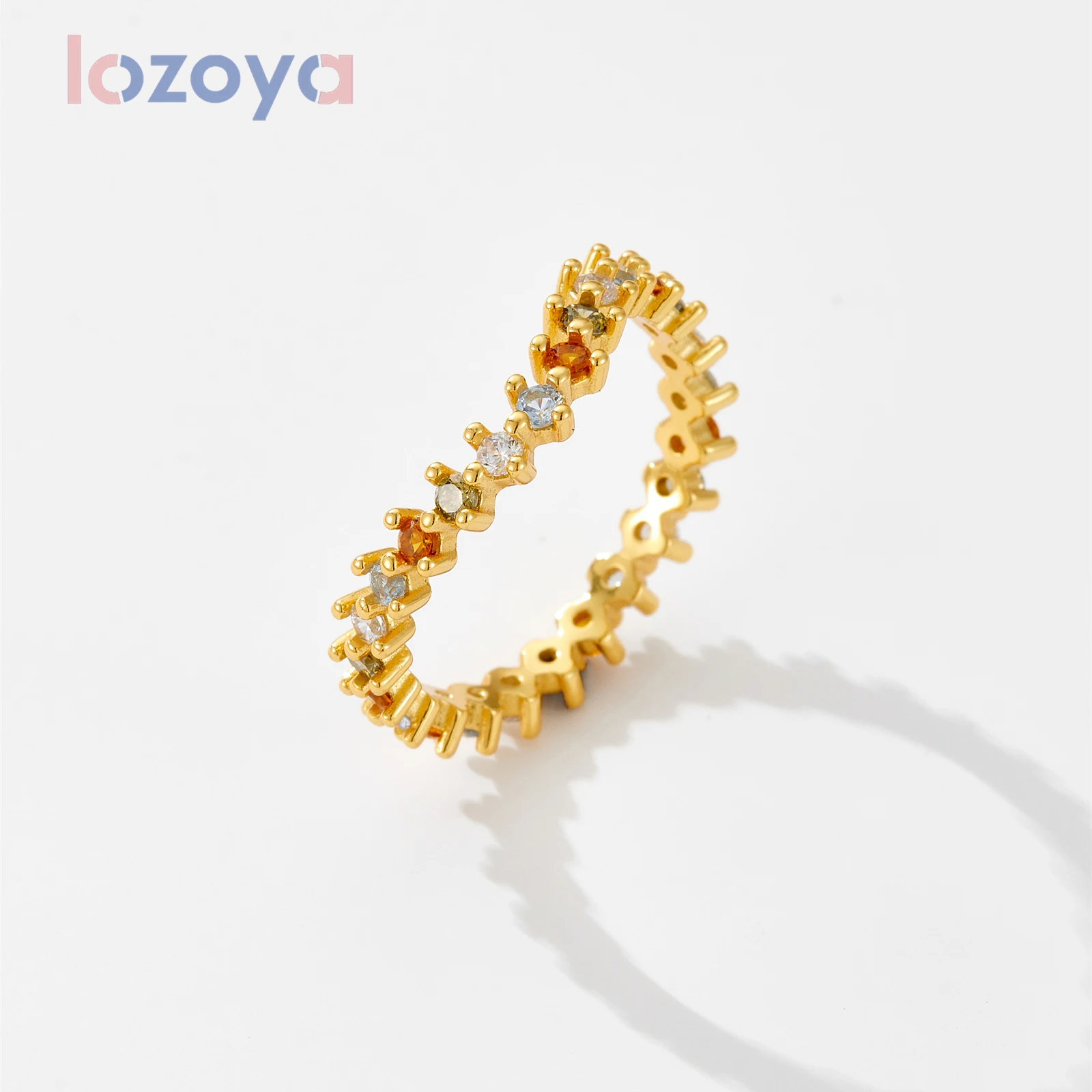 

Женское кольцо LOZOYA, необычное ювелирное изделие из стерлингового серебра 925 пробы, 2024