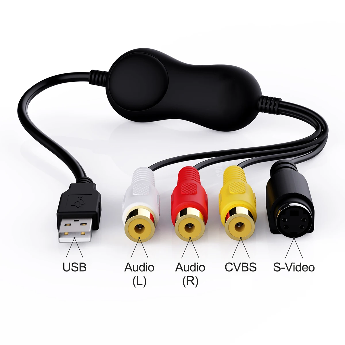 Ezcap 158 Usb 2.0 S-Video Grabber Registrazione Scheda Di Acquisizione Video Per Lettore Vhs Videocamera Videocamera Scatola Di Gioco Per Windows 10/8