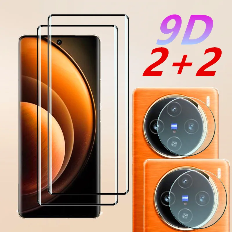 

Новинка для VIVO X100 Pro X100 изогнутое стекло с защитой от царапин для VIVO X100 Pro X100 мягкая пленка для камеры 2 шт.