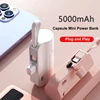 5000mAh Capsule Mini Power Bank Phone Holder Portable Charger Powerbank for iPhone Samsung Huawei Xiaomi External Spare Battery 5000mAh Capsule Mini Power Bank Phone Holder Portable Charger Powerbank for iPhone Samsung Huawei Xiaomi External Spare Battery