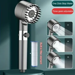 High-Pressure Adjustable Rainfall Shower Head with Water Saving Design (Shower head)