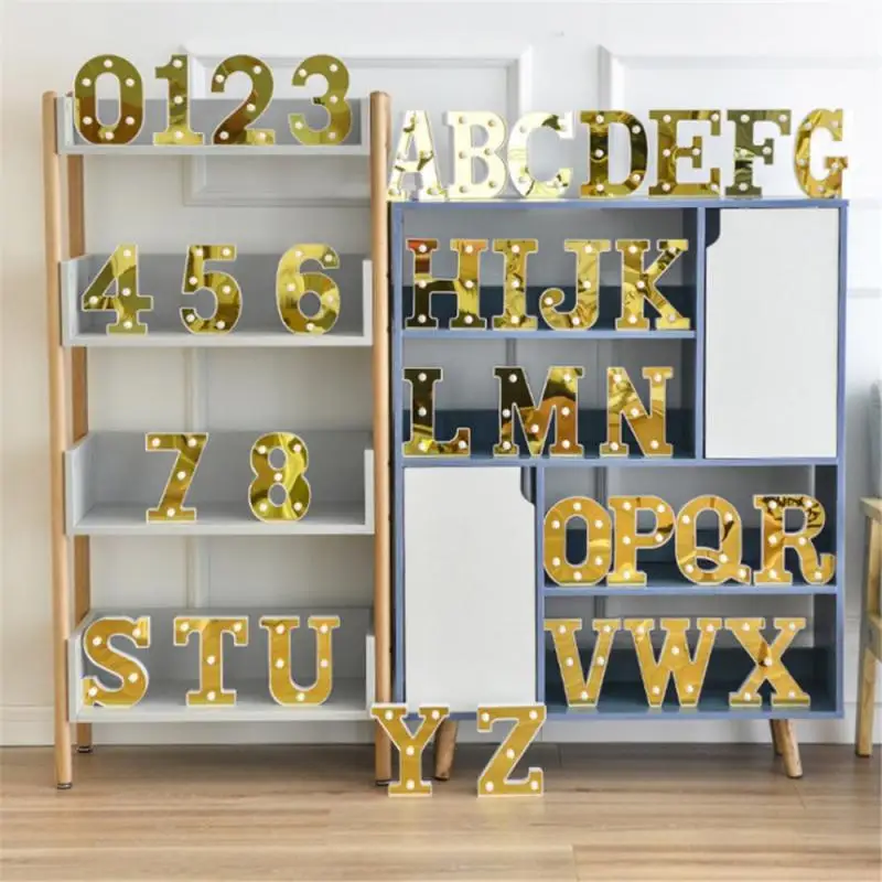 

Alphabet 26 English LED Letter Night Light Marquee Sign Number Lamp Christmas Decoration For Home Party Bedroom Wedding Birthday