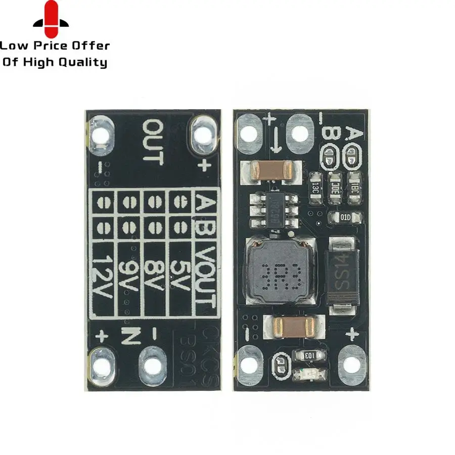 1pcs SM Multi-function Mini Boost Module Step Up Board 5V/8V/9V/12V 1.5A LED Indicator Diy Electronic Voltage Module step up module electronic component