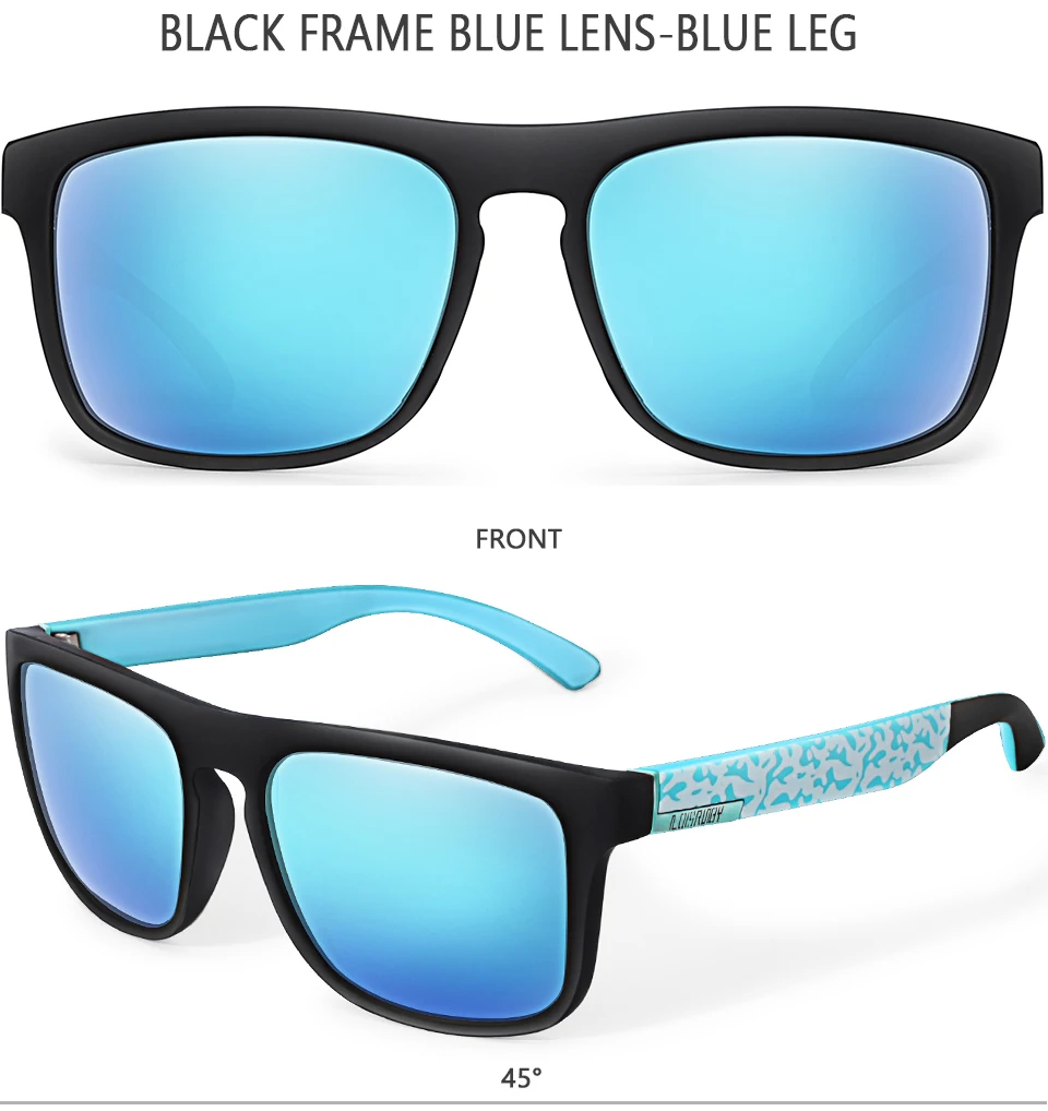 LOISRUBY Brand Design Square Cycling Sunglasses Men Polarized Sun Glasses UV400 Eyewear Women Shades oculos de sol_voghion.com