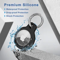 Étui Airtags Apple avec porte-clés, support de traqueur, coque de protection en Silicone souple, anti-rayures, manchon étanche, collier pour chien et chat 3