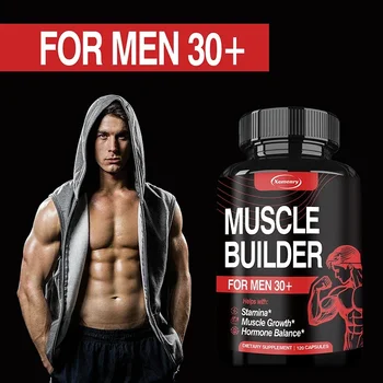 Muscle Builder for Men 30+ - Boosts Muscle, Strength and Endurance, Supports Hormone BalanceSupplements 1