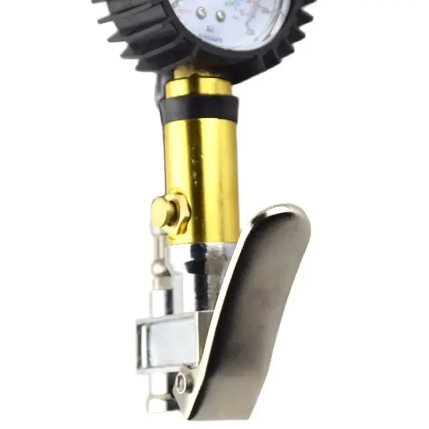 Pressure Gauge Tire Pressure Gauge Heavy Duty 220 PSI Tire Inflator High Precision Pressure Gun with Leakproof Air Hose for Car Truck