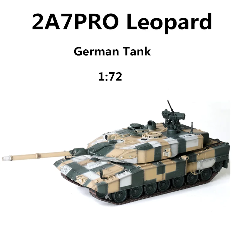 

2022 New 1:72 Scale Model Camouflage German 2A7PRO Leopard Tank Collection Display Decoration Finished Product For Fans Toy Gift