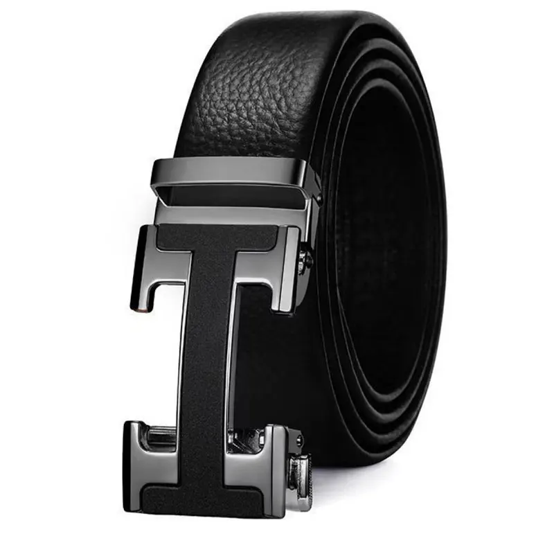 Men's belt new automatic buckle men's belt fashion casual high-grade sense all business belt gentleman