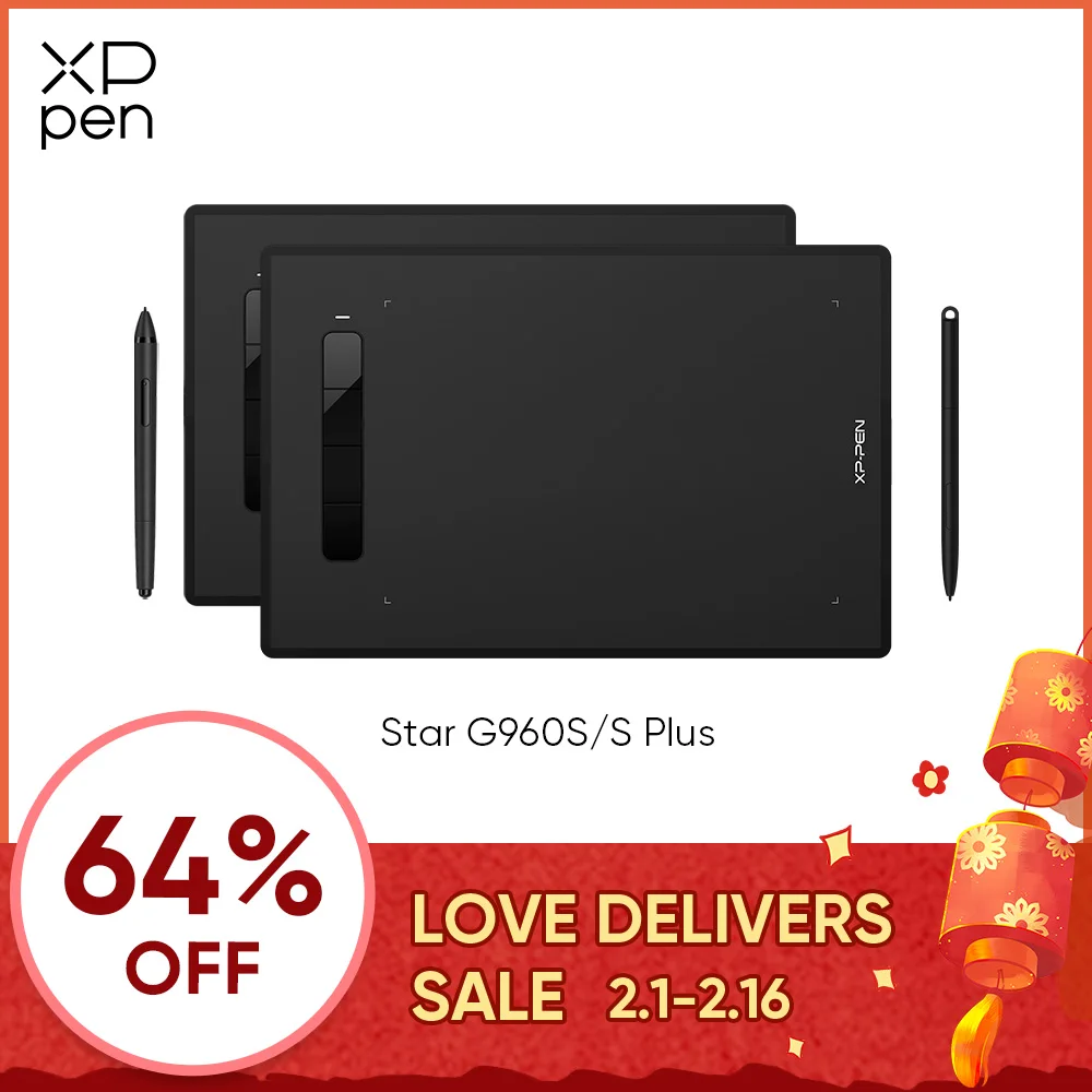 Xppen Star G960/960S/S Plus Tavoletta Grafica Tavoletta Grafica Digitale 8192 Livelli Supporto Windows Mac Pen Tablet Istruzione Online