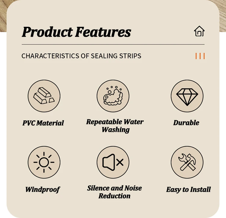 Description Picture 3 of itemDoor Bottom Sealing Strip with Wool-belt Wind-proof Dustproof Under Door Draft Stopper Self Adhesive Soundproof Seam Stripping