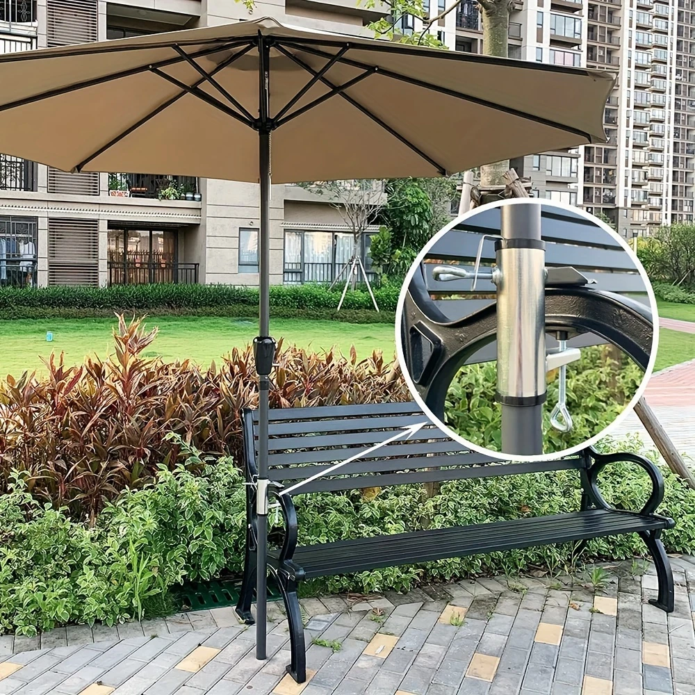 1pcs Outdoor Terrace Umbrella Clip Deck Bench Partner Frame Fixed Clip Railing Boat Pole Fence Wild Dining Table Fixed Fixture 5
