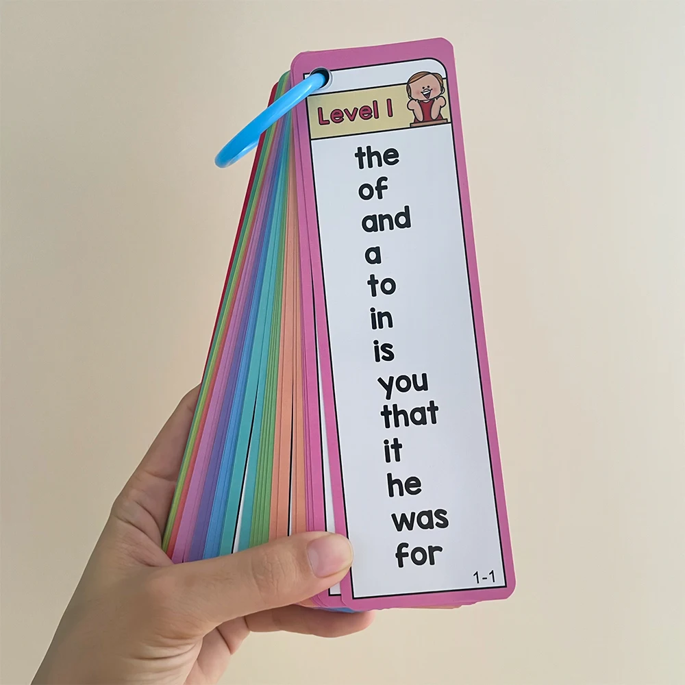Kids 1000 Sight Words English Educational Cards ESL Teaching Materials Vocabulary Building Montessori Teacher Teaching Aids 4