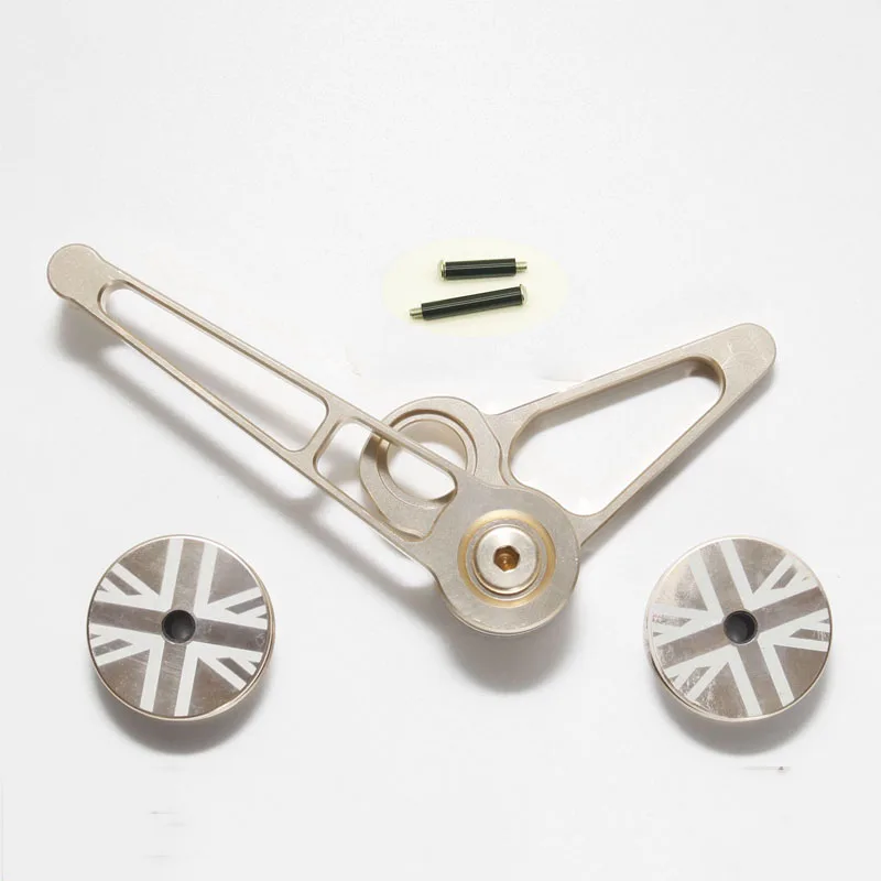 aceoffix 1-6 speeds rear chain tensioner with guide wheel for brompton folding bike TS04
