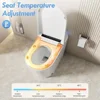 Smart Toilet,with Tank, Auto Open Close, Heated Seat, Foot Sensor Flush, Built-in Booster Pump, Powerful Flushing,Toilets 4