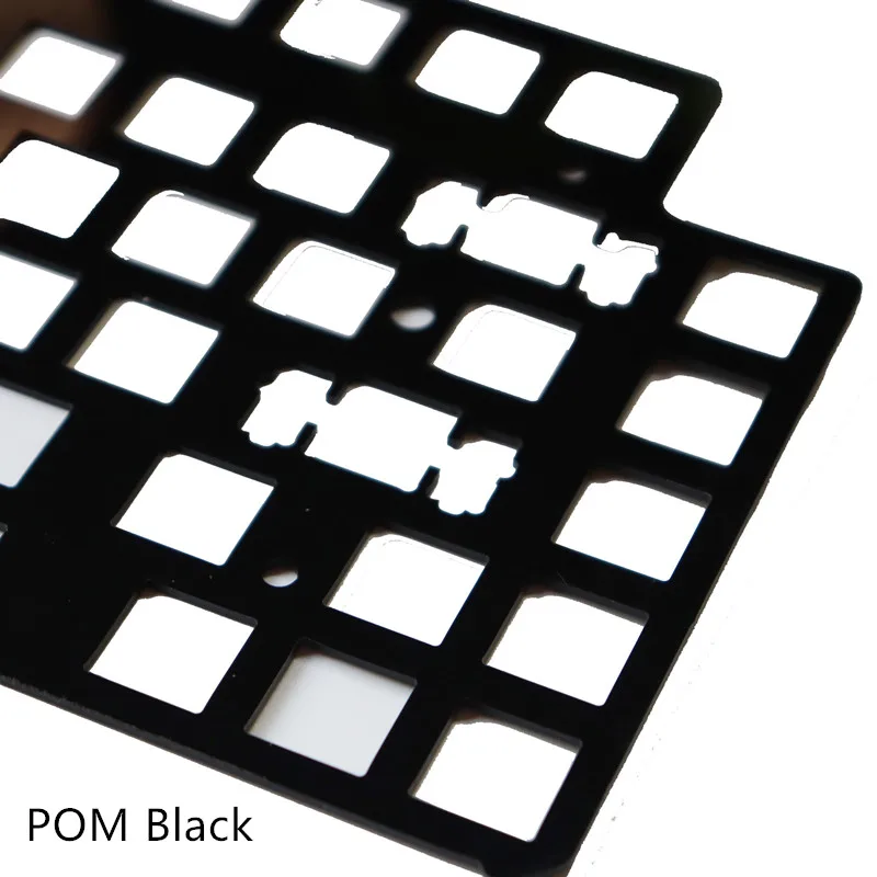Teclado Mecânico Posicionamento Plate Nj80 pc Pom Branco e Preto Posicionamento Plate - Imagem 5