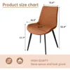 Dinner Chairs Set of 4, Kitchen Dining Room Chairs, Upholstered Dining Accent Side Chair in Faux Leather Cushion Seat, Chair 3