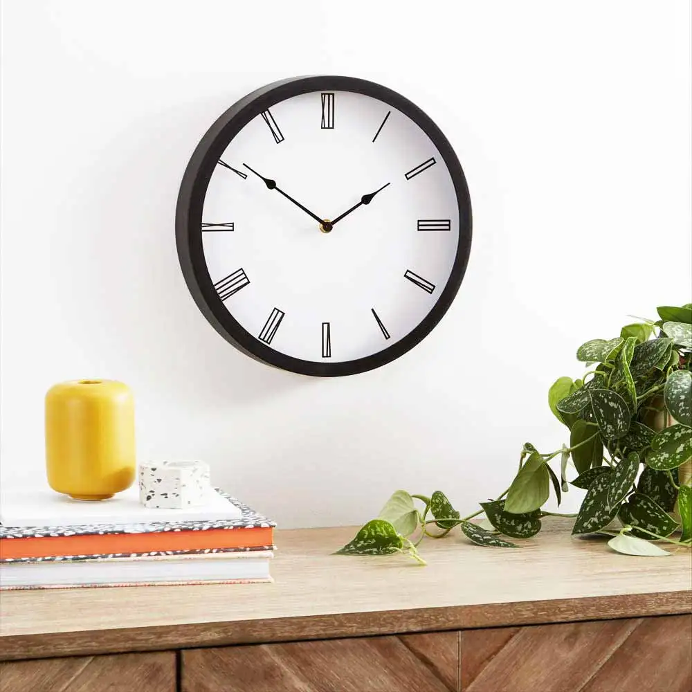 MCDFL Metal Wall Clock Hands Head Tap Black Clocks Cap Grandfather Nut Arms Pin Mechanism Cover for Living Room Decor Farmhouse