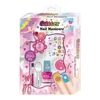 2024 Kids Makeup Set Glitter Nail Manicure Nail Polish Art Set Nail File Set Gem Stickers Brush Spoon Set 1