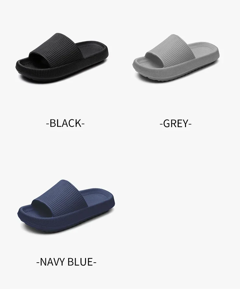 Eva's Simple Men's Slippers For Man Size 45 Poop Slippers. Wearing Soft-Soled Anti-Slip Shoes In Summer. And Women's Slippers