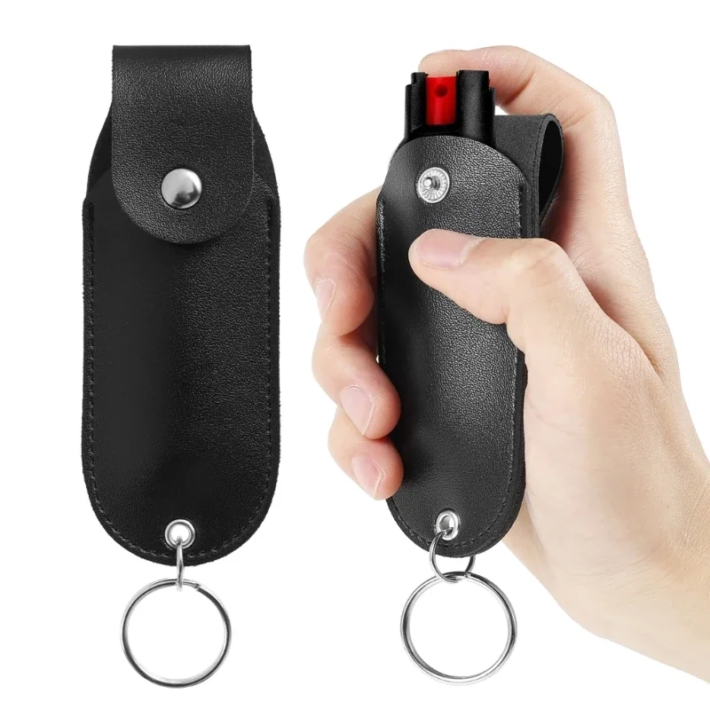 

Pepper Sprays Holder Leather Storage Keychain Sprays Holder