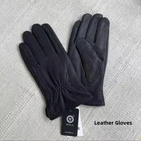JL Deer Leather Genuine Leather Gloves ex Medium Thiened Winter Gloves Fingerl Gloves for Men And Women