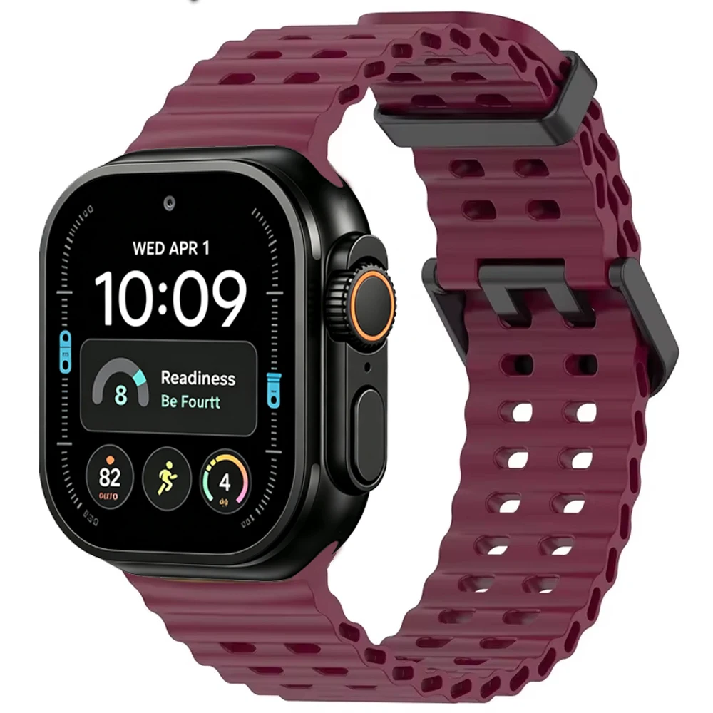 Ocean Blue Silicone Sports Strap