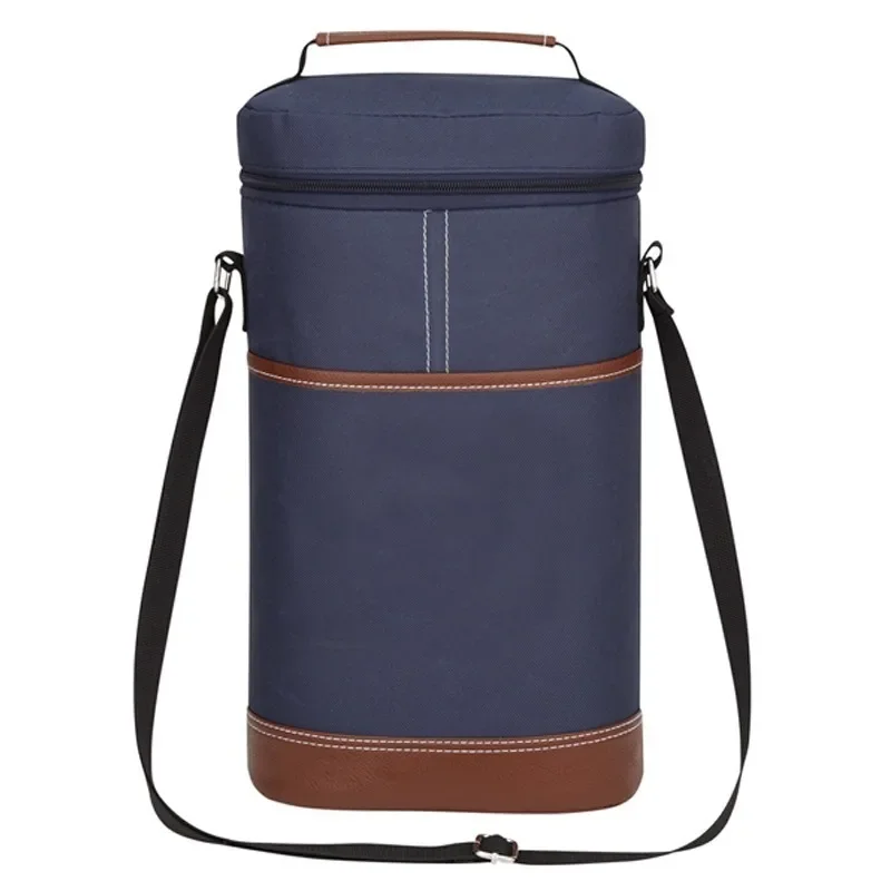 Soft Cooler Wine Bottle Insulated Bag for Wine Thermal 2 Drink Bottle 750ml Beer Outdoor Bag for Travel Carrier Tote Glass