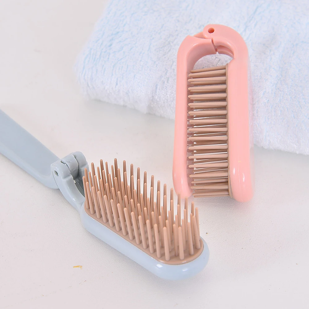 

1pc Foldable Hair Comb Portable Detangling Hair Brush Hair Brush Anti Static Head Massager Travel Combs Hair Styling Accessories