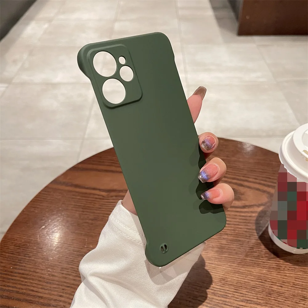Cover Per Realme 10 4G Con Supporto Pieghevole - Custodia Antiurto TPU/PC (Verde Scuro) - 2