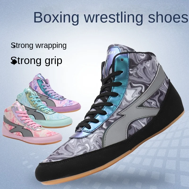 Men And Women Wrestling Boots Brand Designer Indoor Sports Shoes Unisex Brand Designer Boxing Shoes Man Size 36-45