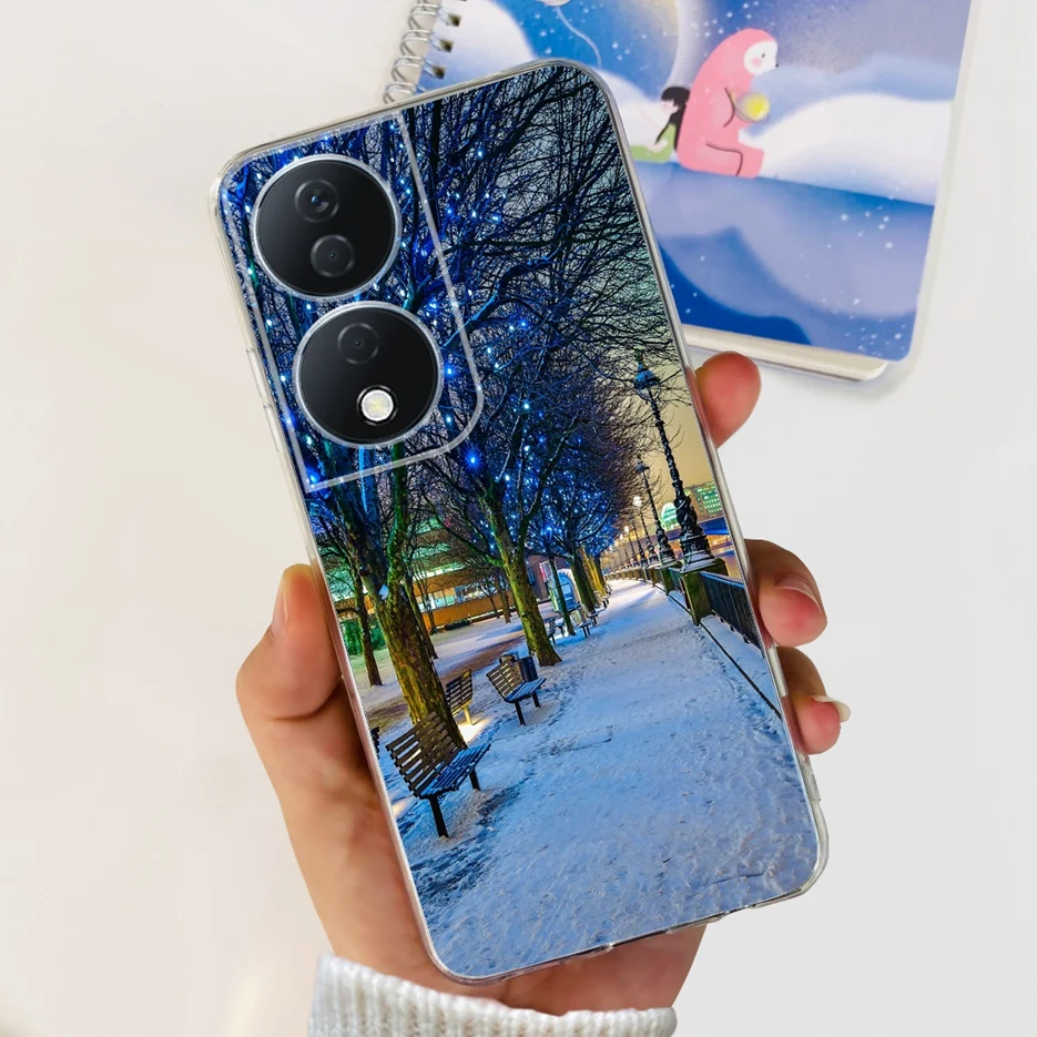 Cute Cat & Butterfly Painted Soft Silicone Phone Case -
