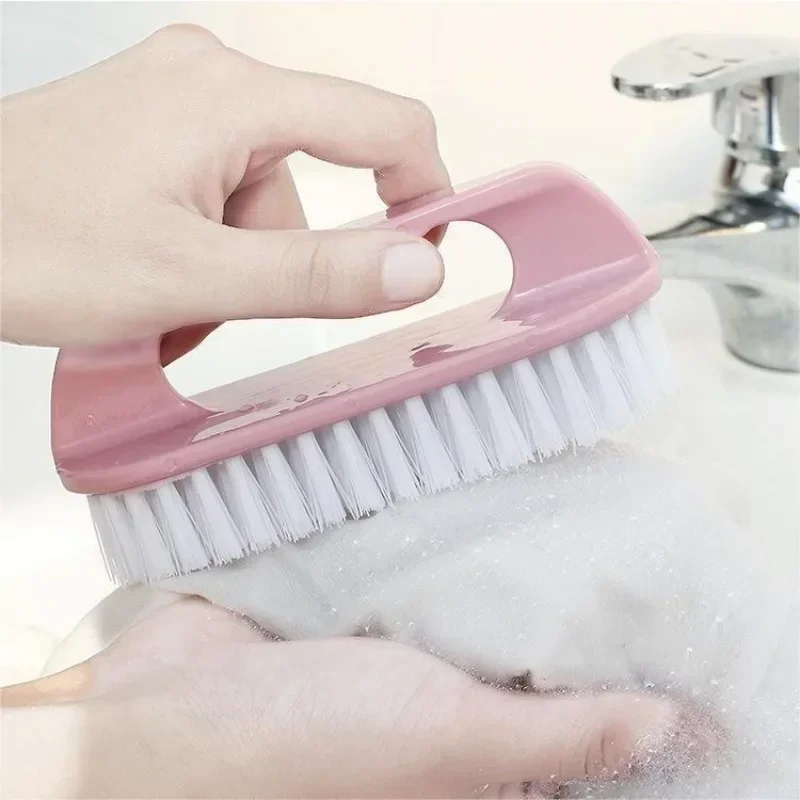 Stiff Bristle Shoe Wash Plastic Brush 1PC Multi-functional Household Hand-held Cleaning Brush Laundry Bathroom liquid fill shoe brush laundry cleaning brush long handled laundry brush