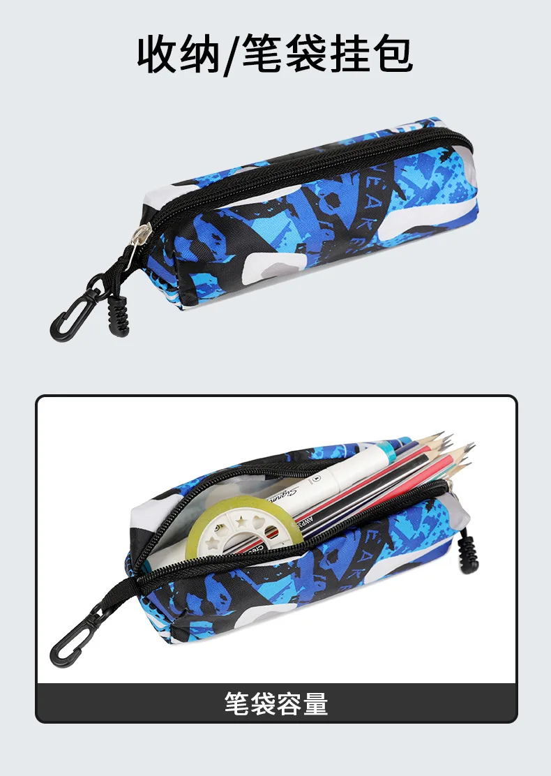 Camouflage Print Rucksack Große Kapazität Casual Doppel Schulter Tasche Laptop Tasche Für Männer Mittelschule Doppel Schulter Taschen – Detail 14