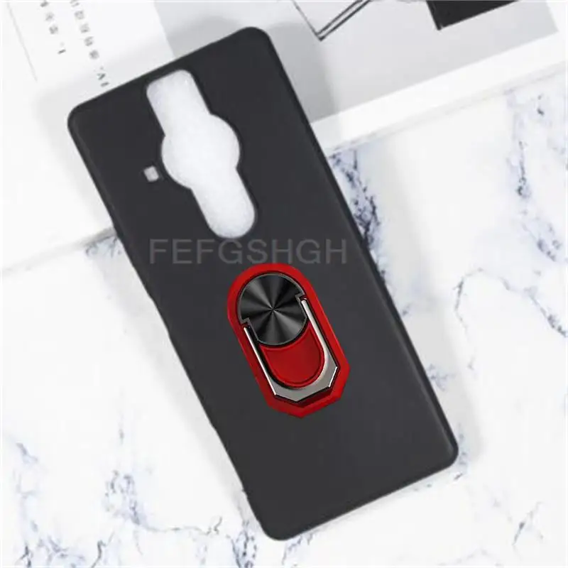 Enhanced Soft TPU Silicone Case with Finger Ring