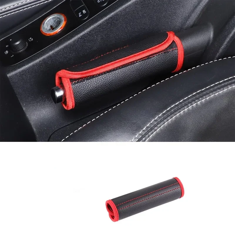 

For Mazda MX-5 NC 2009 2010 2011 2012 2013 2014 2015 Leather Black Car Handbrake Protective Cover Trim Car Accessories