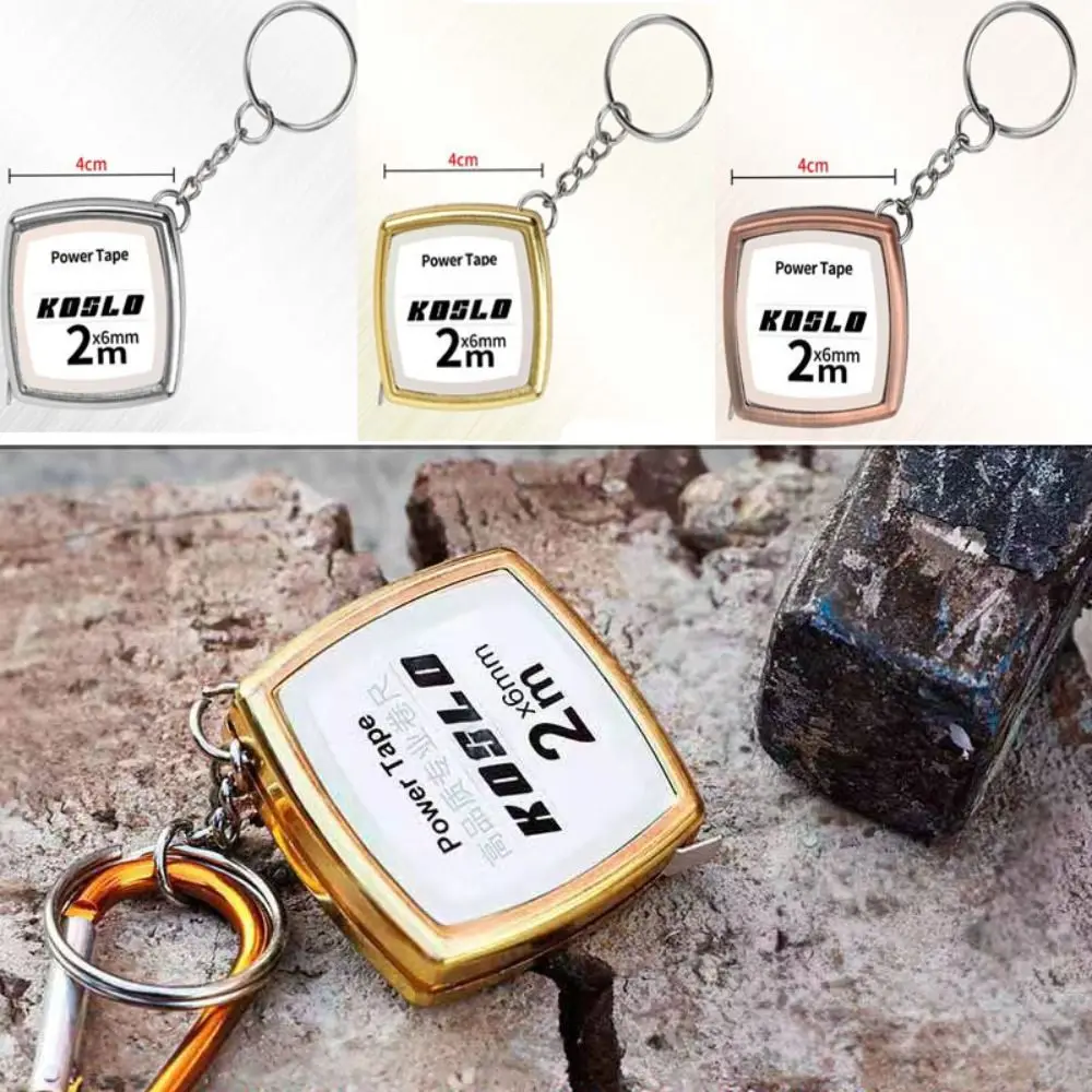 New Hot Easy Retractable Ruler 3 Colors Mini Measure Tape Portable 2m/6.56ft Ruler Tape Measure Tool