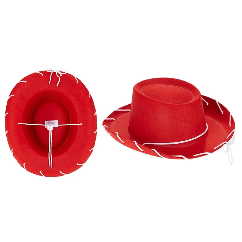 Felt Western cowboy hats Cowboy Hat Western Cowgirl Cap Fancy Dress Costume Child Outfit for Party Role Play Cosplay Holiday
