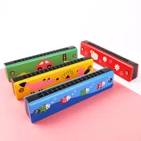 Montessori Toy 16 Holes Harmonica Adorable Cartoon Pattern Musical Instrument for Children Educational Toys for Kids 1