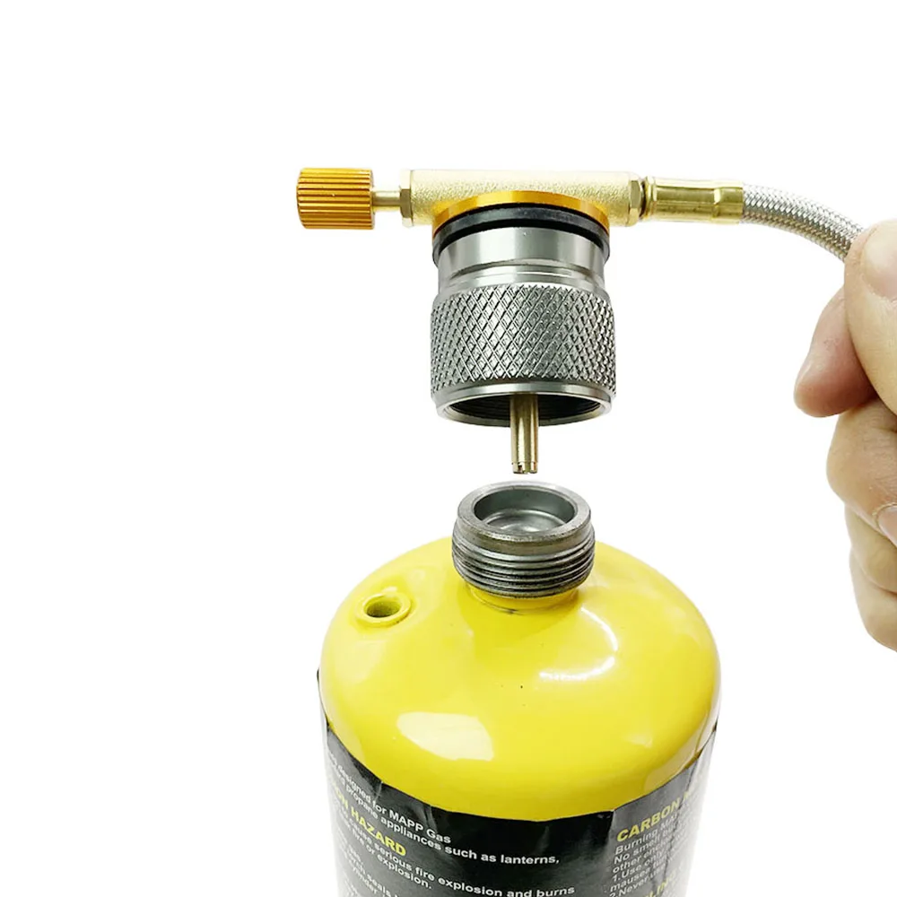Description Picture 6 of itemOutdoor Camping Gas Stove Propane Refill Adapter Cylinder Convertor Filling Tank Coupler Burner Gas Charging Container Adapter
