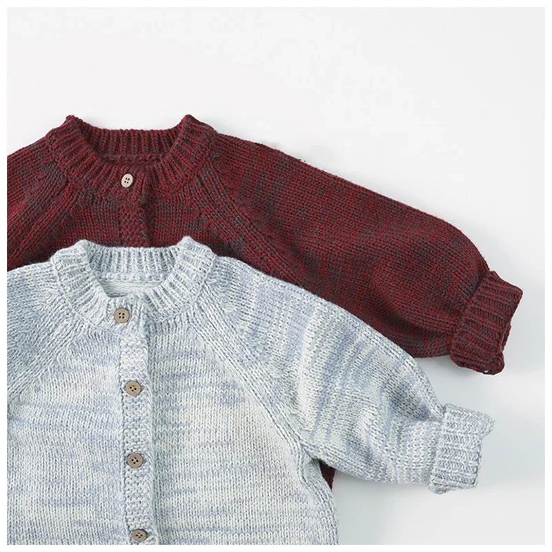 Kids Thick Knitted Cardigan Coat Sweater