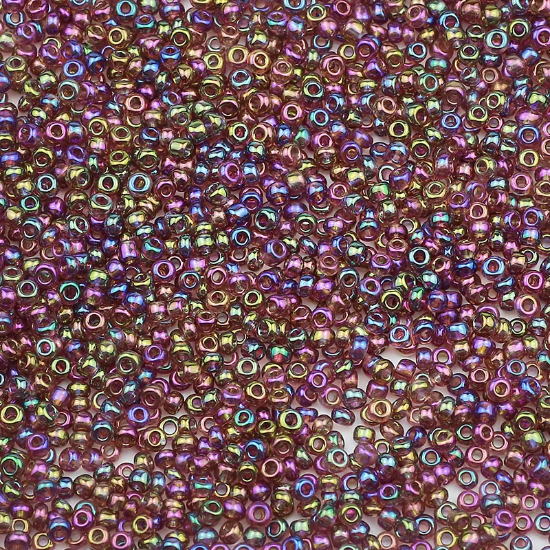11/0 2 mm 18 g Glas-Rocailles, mehrfarbig, kleiner Reis, lose Perlen für Schmuckherstellung, Armband, Halskette, DIY-Zubehör, 999 – Detail 15