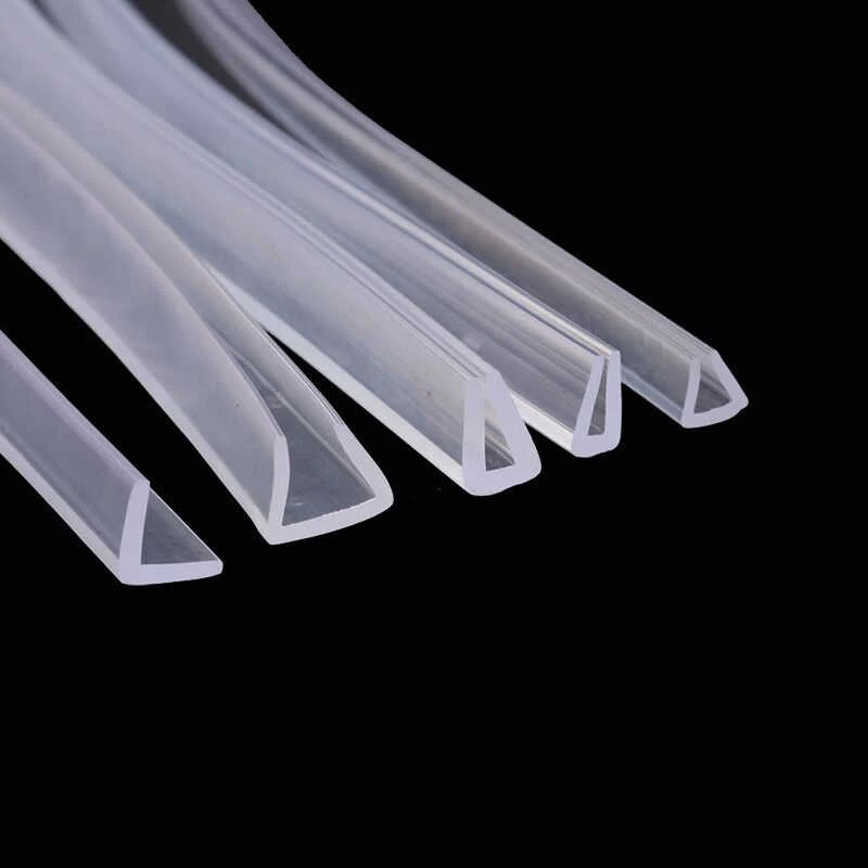 1M U-Shaped Transparent Sealing Strip Glass Table Wall Corner Wrapping Rubber Strip Child Anti-Collision Protection