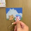 Wall Key Holder Couple Keychain Hanger Home Decor Shared Entrance Keyring Nonmagnetic Refrigerator Sticker Lover Halloween Gift 4