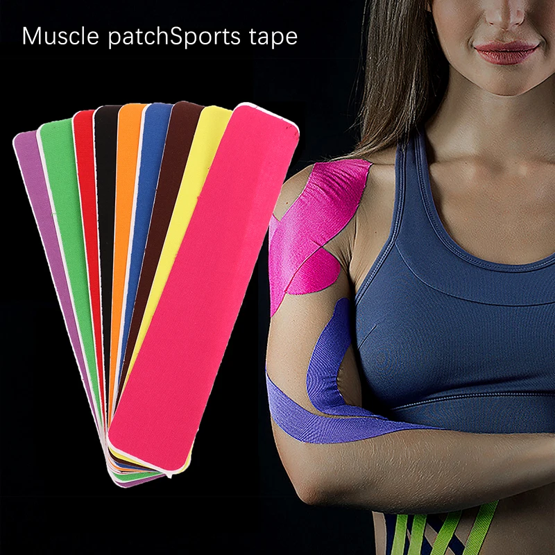 

10Pcs Muscle Patch Outdoor Sports Protection Patch Sports Bandage Self Adherent Waterproof Patch Joints Support Pain Relief