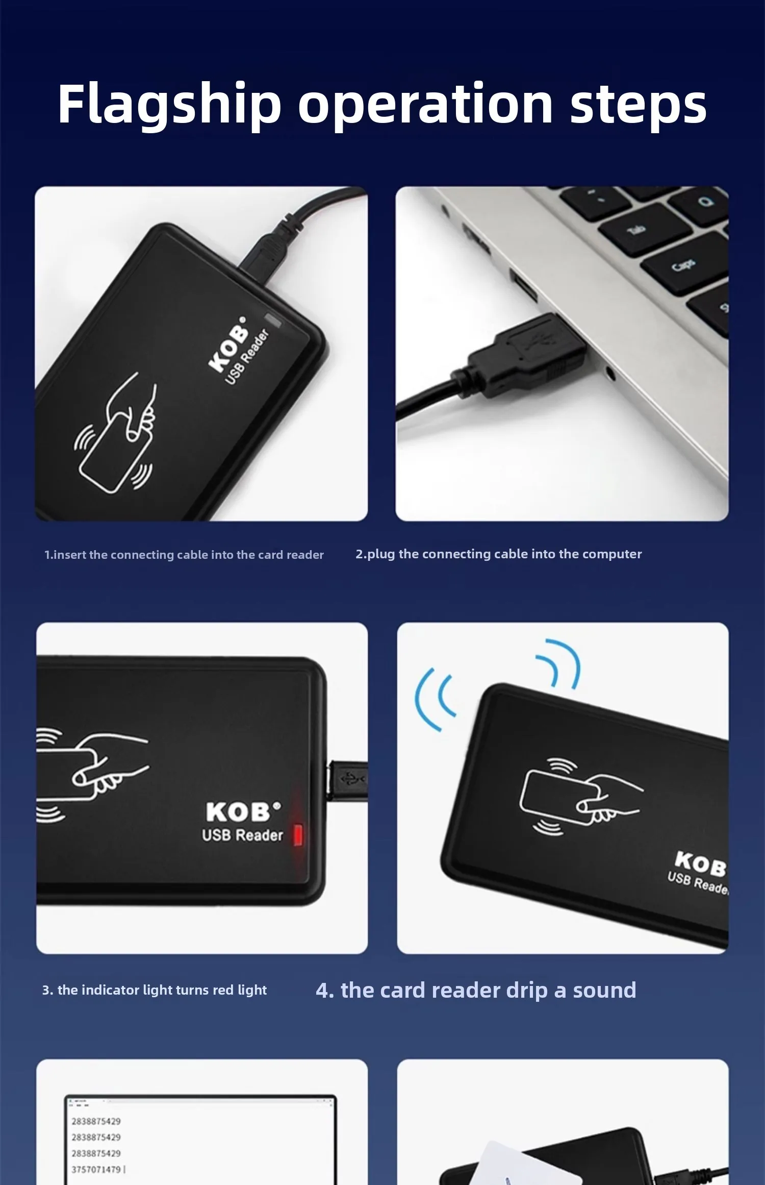 access control card issuing machine IC card reader USB interface  driver free ID