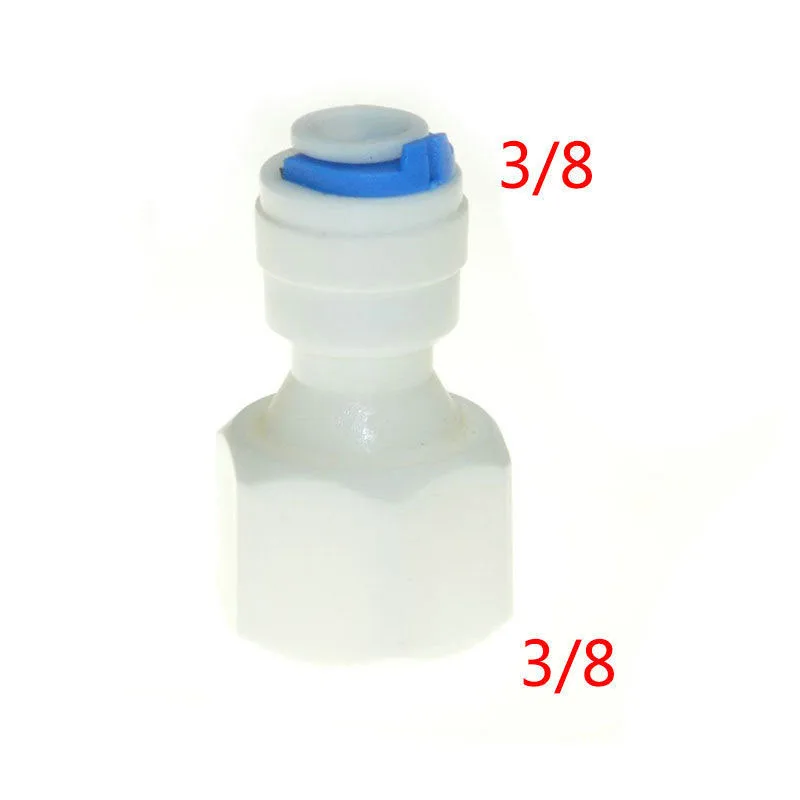 

5pcs 3/8" OD Tube 3/8" BSP Female Thread Quick Connect Aquarium RO Water ST015E