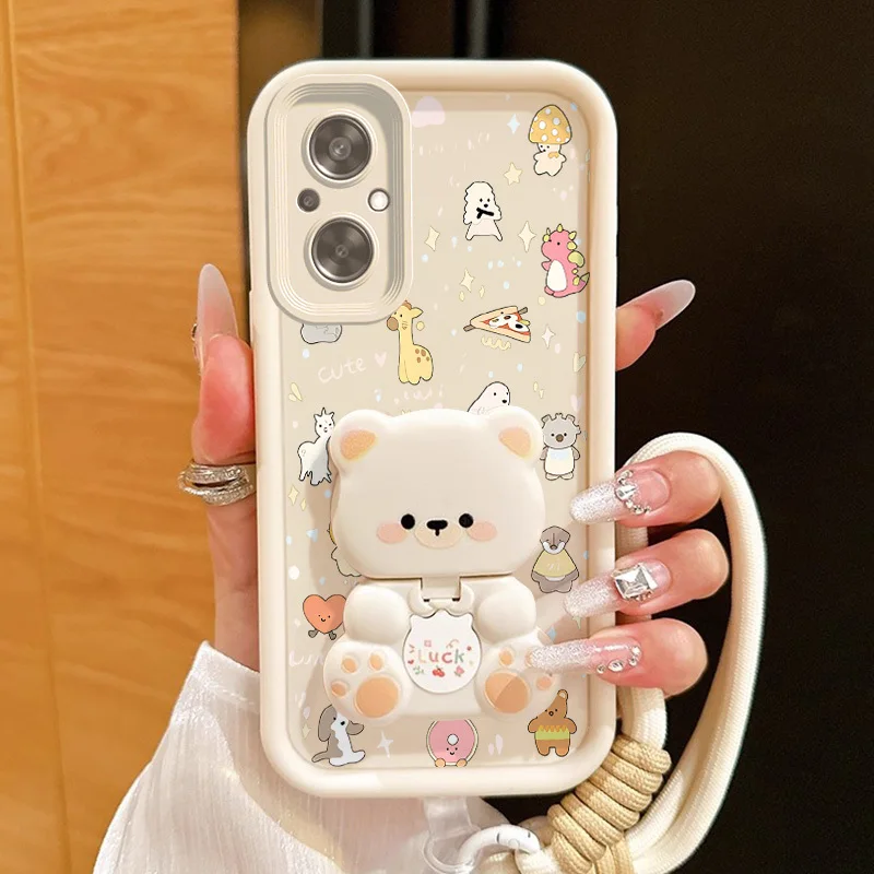 Graceful Animals Phone Case Set: Includes Case, Lanyard, and Stand