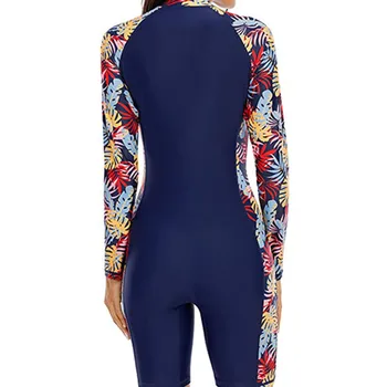 여성용 원피스 수영복 래쉬가드, 긴팔 수영복, 비치 스타일 수영복, S to XL