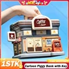 Cartoon Piggy Bank with Key Tent Model Kids Money Bank Cash Bank Money Box Kids Saving Bank Cash Coin Saving Box Money Handles 1